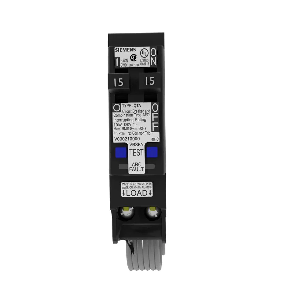 Q1515AFCCSA – 15 Amp Tandem Arc Fault Breaker